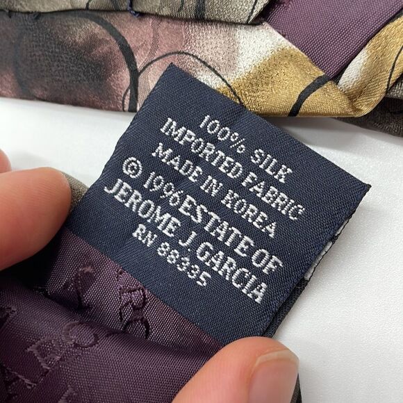 100% silk J. Garcia emerging elephant necktie - Picture 4 of 6